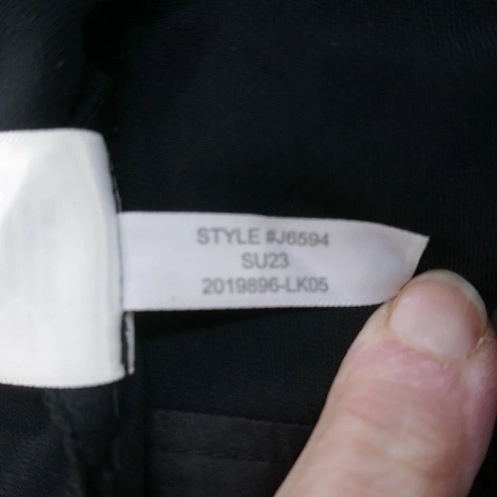 J Crew Womens Jamie Dress‎ Pants 14 Black Elastic Waist High Rise Crepe NEW